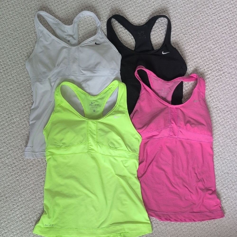 Nike Women's Tank Tops-White, Black, Yellow, Pink - BUNDLE OR INDIVIDUAL
